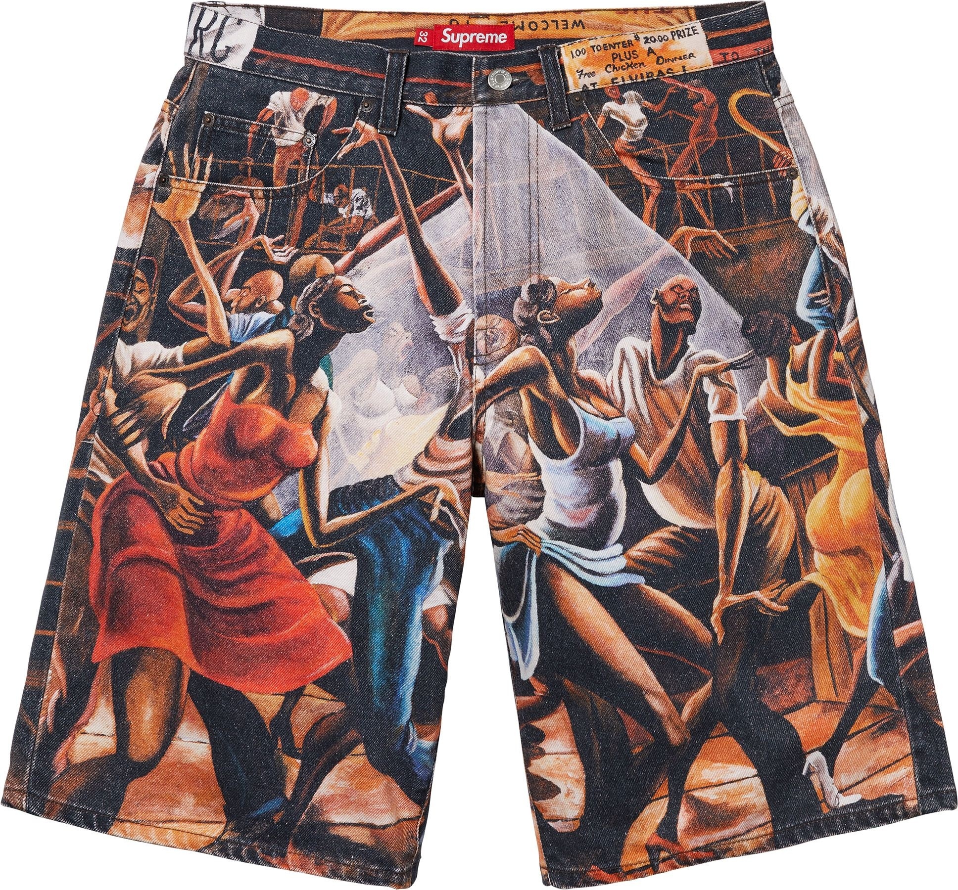 Supreme/Ernie Barnes Baggy Denim Short view 2